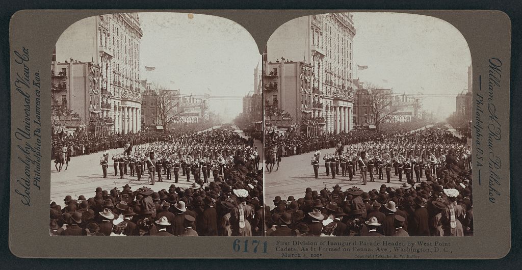 Band at the 1905 Inaugural Parade for Teddy Roosevelt.