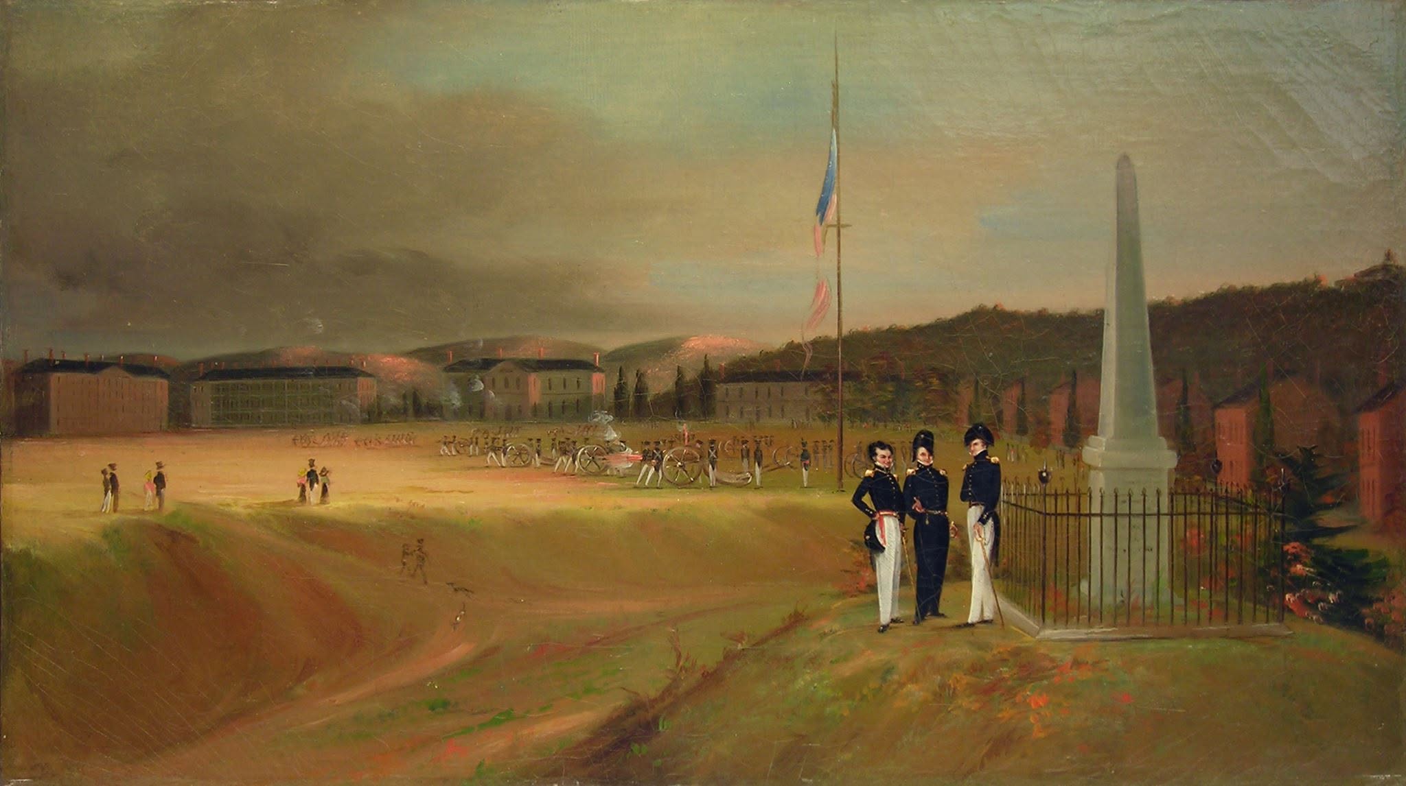 "West Point Military Academy" by George Catlin circa 1830. Courtesy of the West Point Museum Collection. This painting is one of the earliest depictions of the United States Military Academy. Since no image of Richard Willis exists, this painting gives us some idea of the world he inhabited.