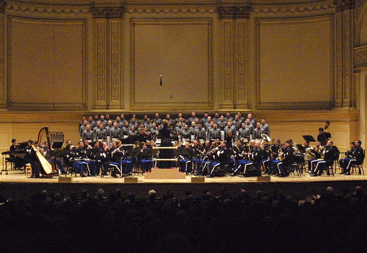The West Point Band performing for the West Point Bicentennial Celebration Concert at Carnegie Hall, 2002.