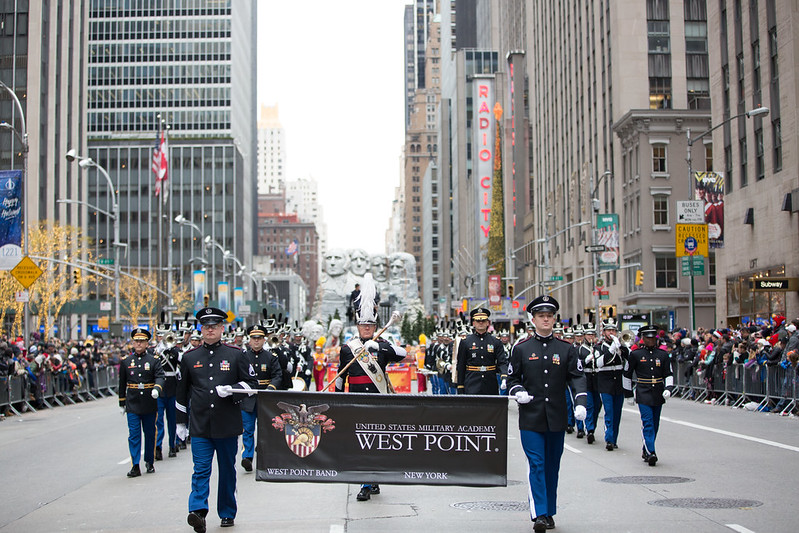 West Point Band marches in the 2016 Macys Thanksgiving Day Parade.