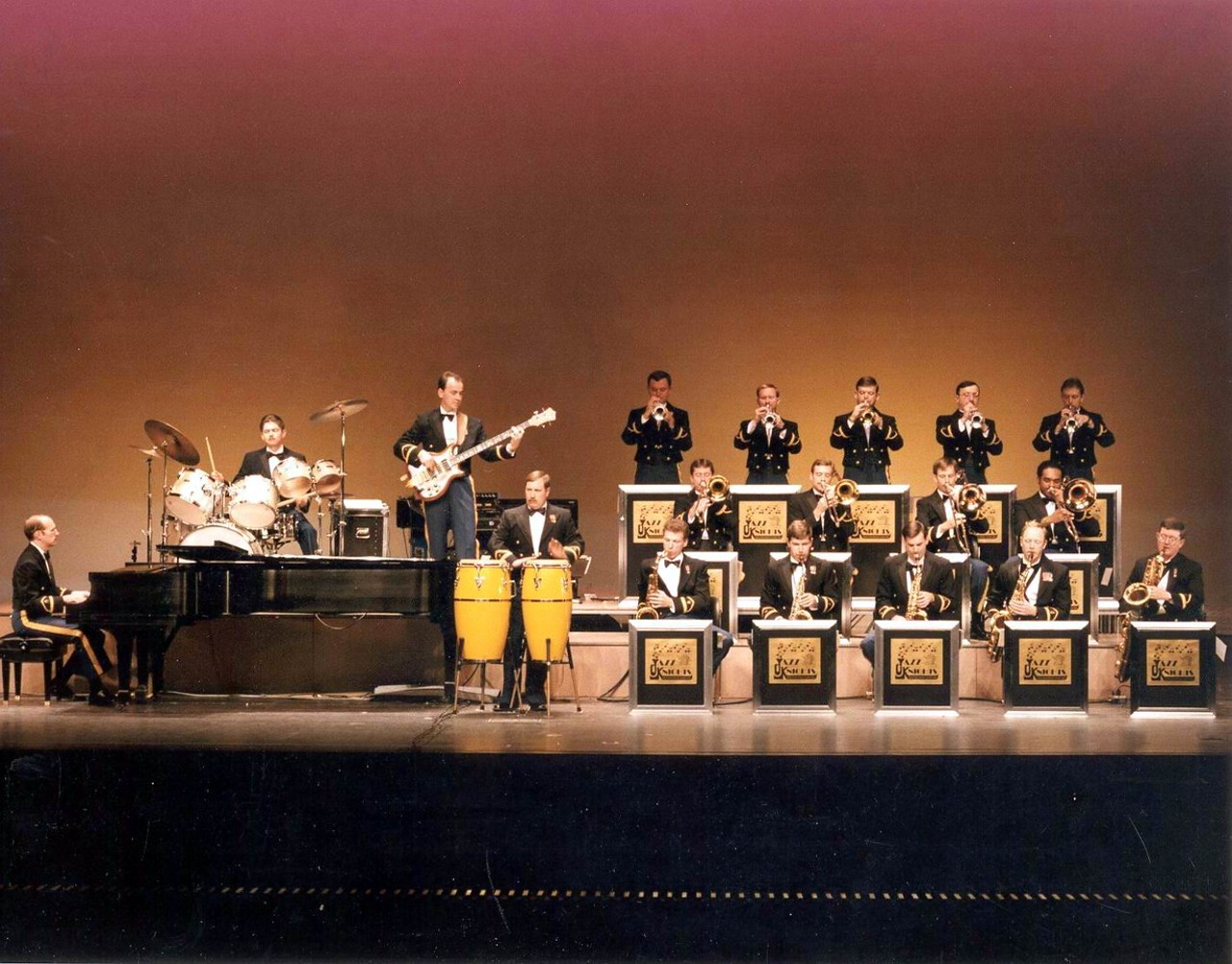 The Jazz Knights jazz ensemble in 1986.